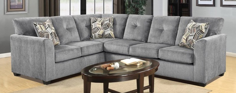 Kennedy Grey 2Pc Sectional 0
